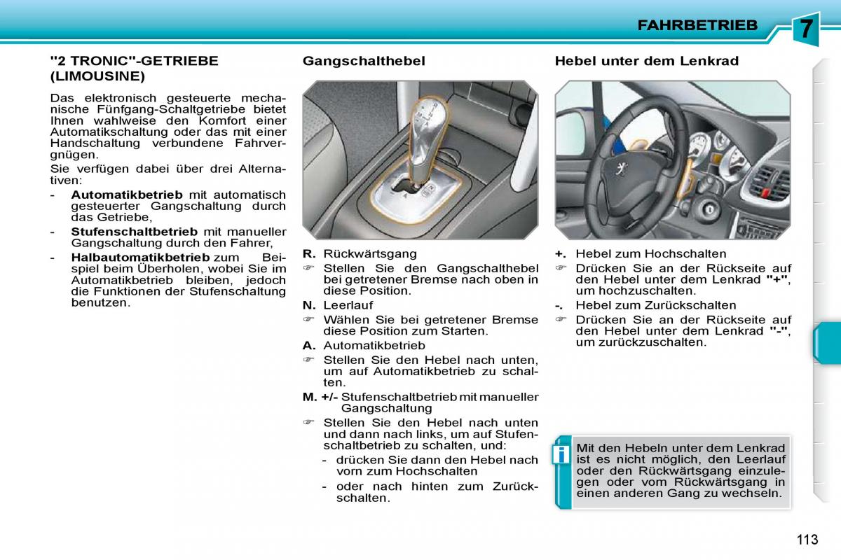 Peugeot 207 Handbuch / page 109