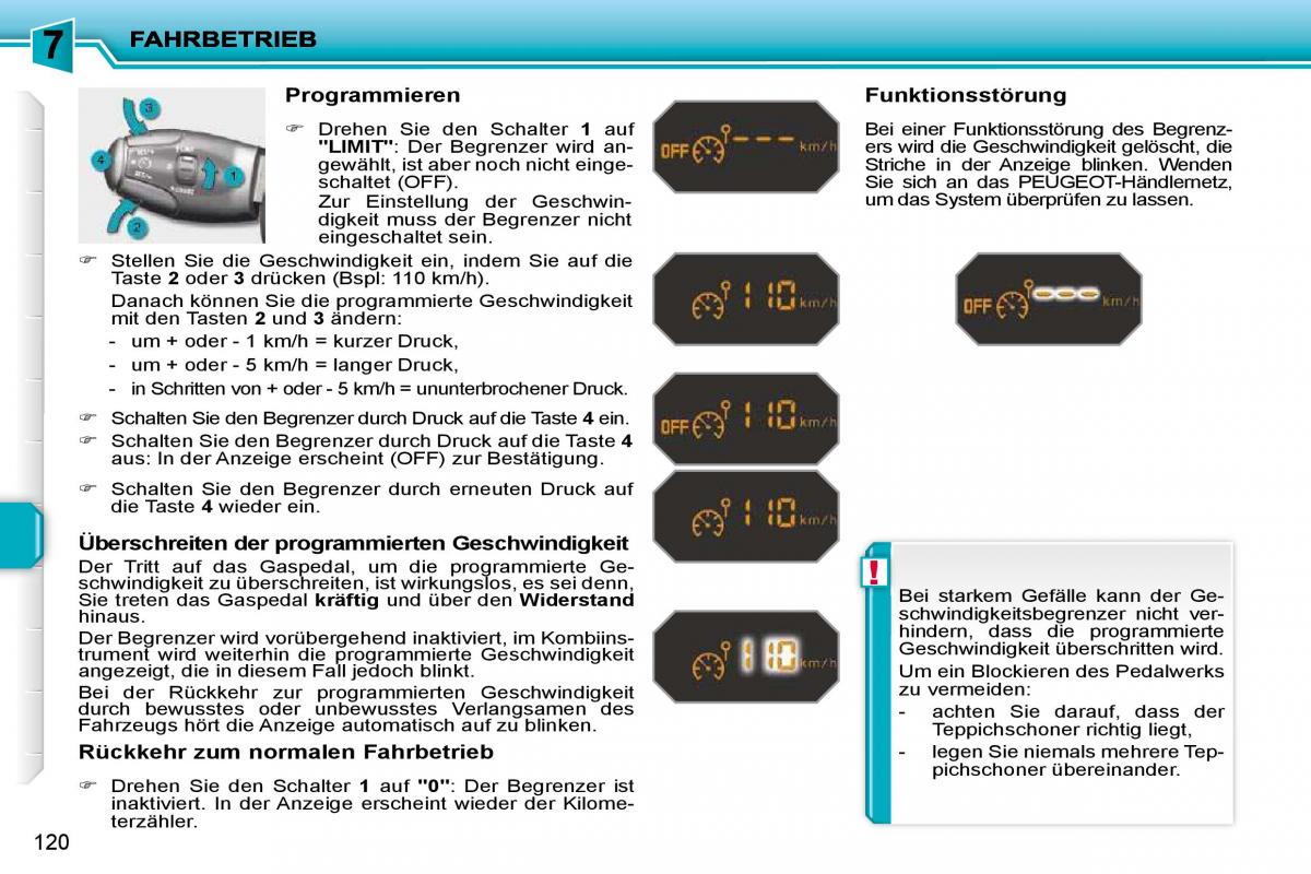 Peugeot 207 Handbuch / page 116