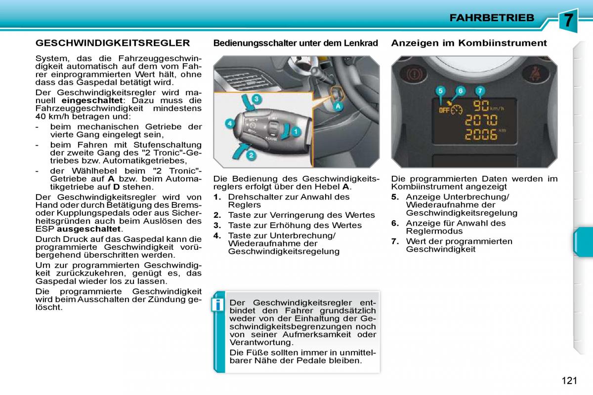 Peugeot 207 Handbuch / page 117