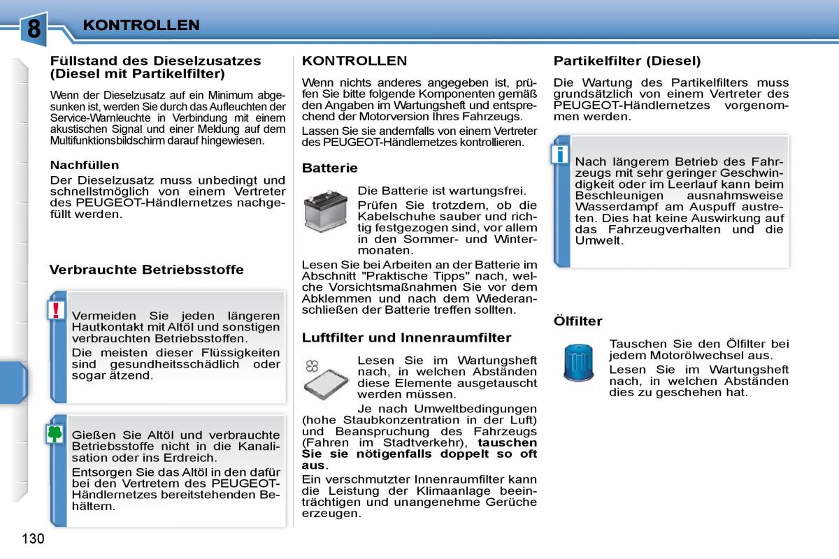 Peugeot 207 Handbuch / page 125