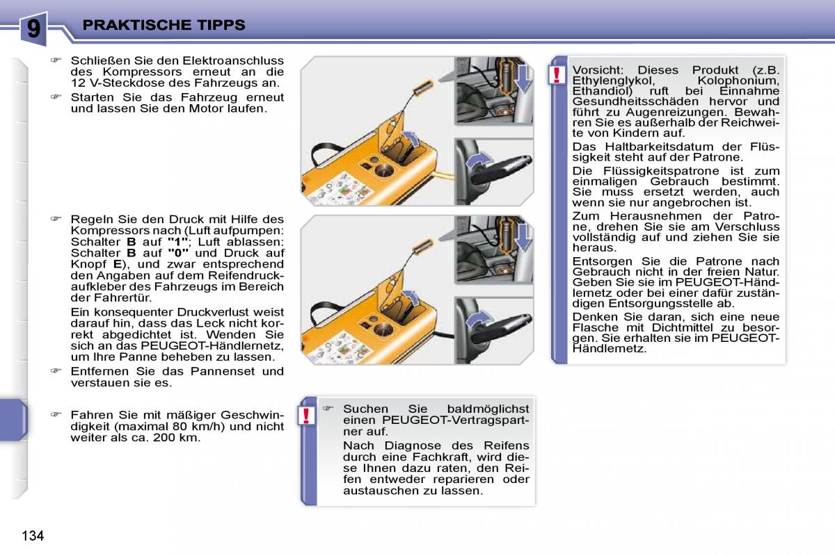 Peugeot 207 Handbuch / page 130