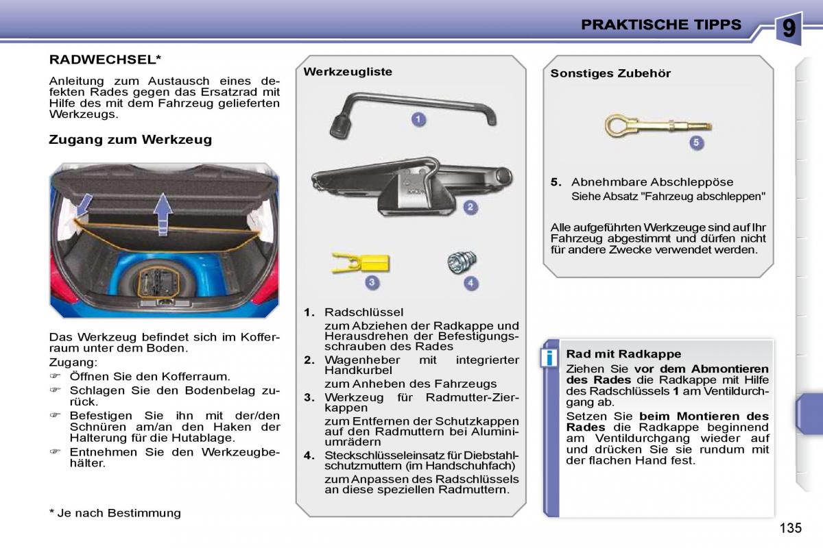 Peugeot 207 Handbuch / page 131