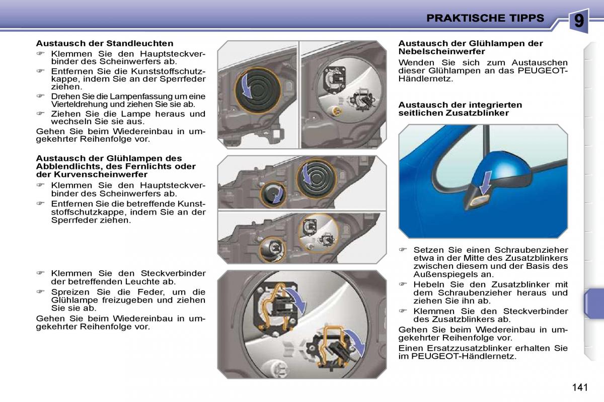 Peugeot 207 Handbuch / page 137