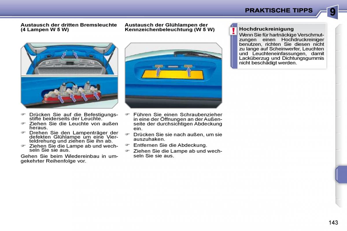 Peugeot 207 Handbuch / page 139