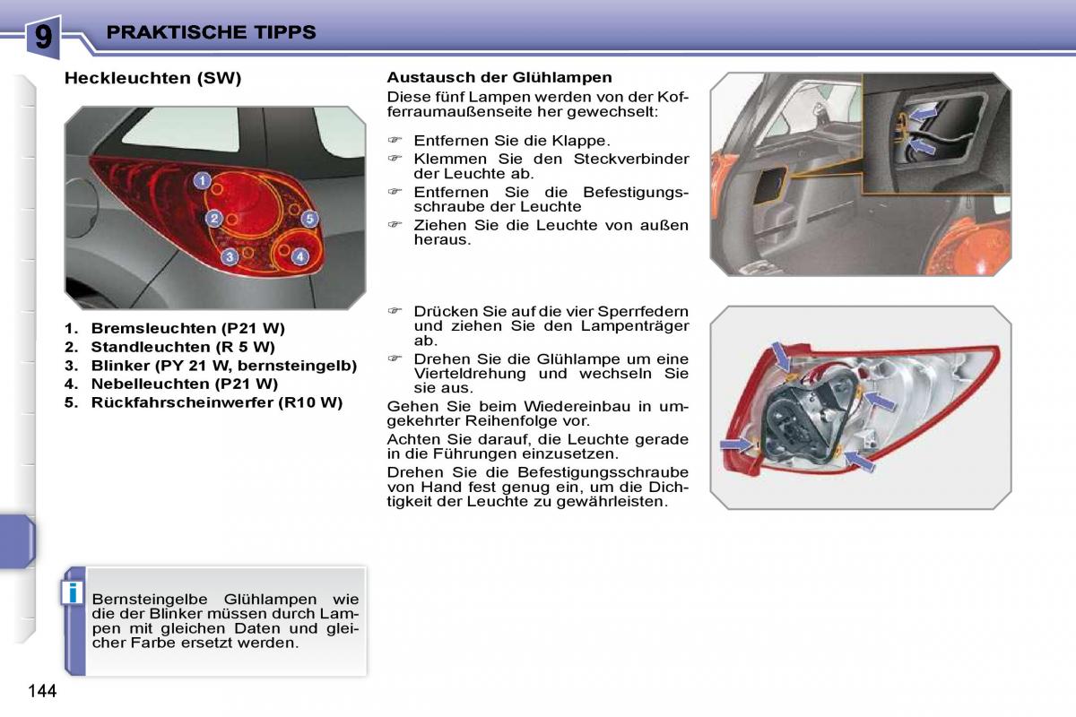 Peugeot 207 Handbuch / page 140