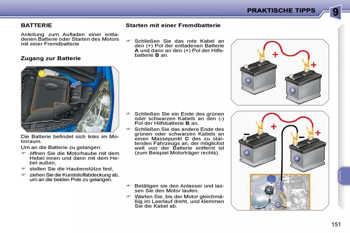 Peugeot 207 Handbuch / page 147