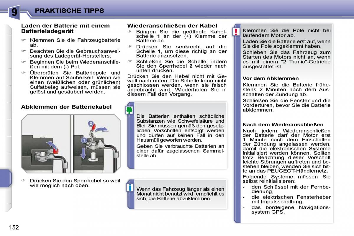 Peugeot 207 Handbuch / page 148