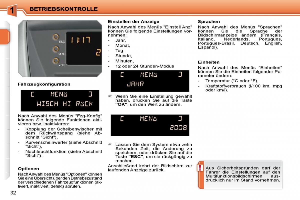 Peugeot 207 Handbuch / page 15