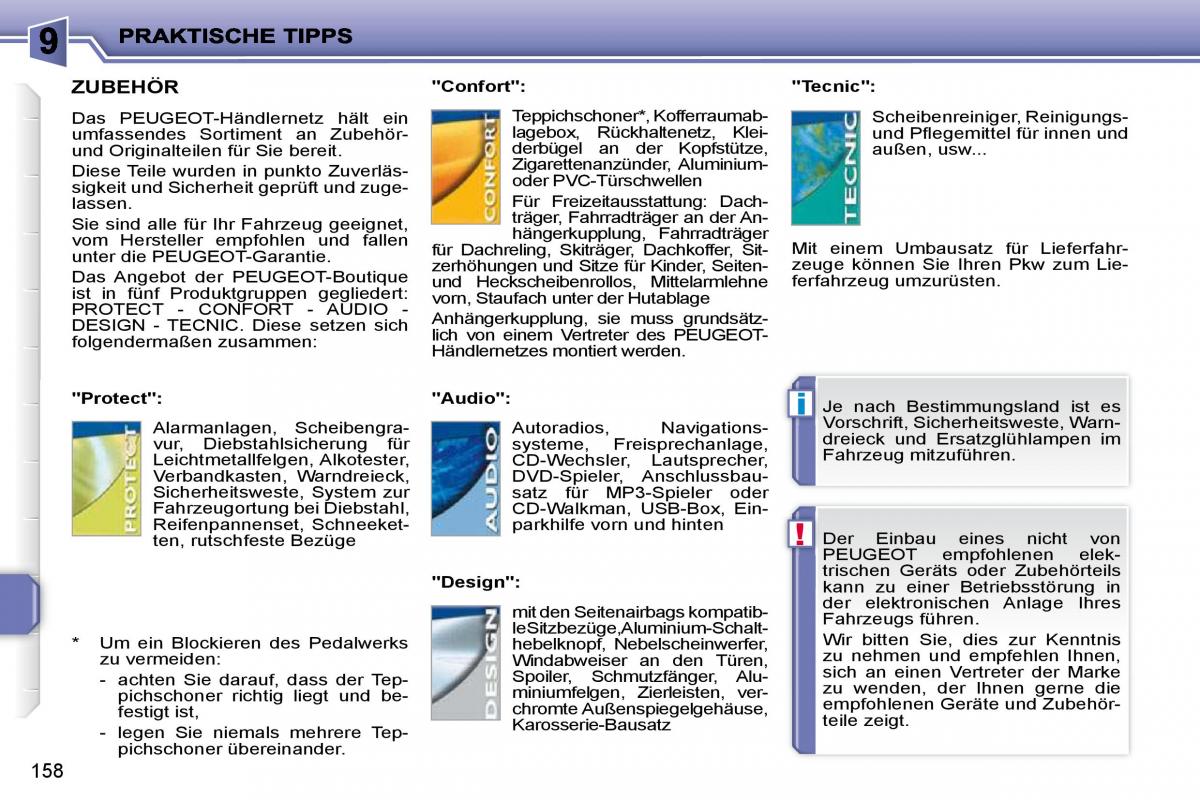 Peugeot 207 Handbuch / page 154