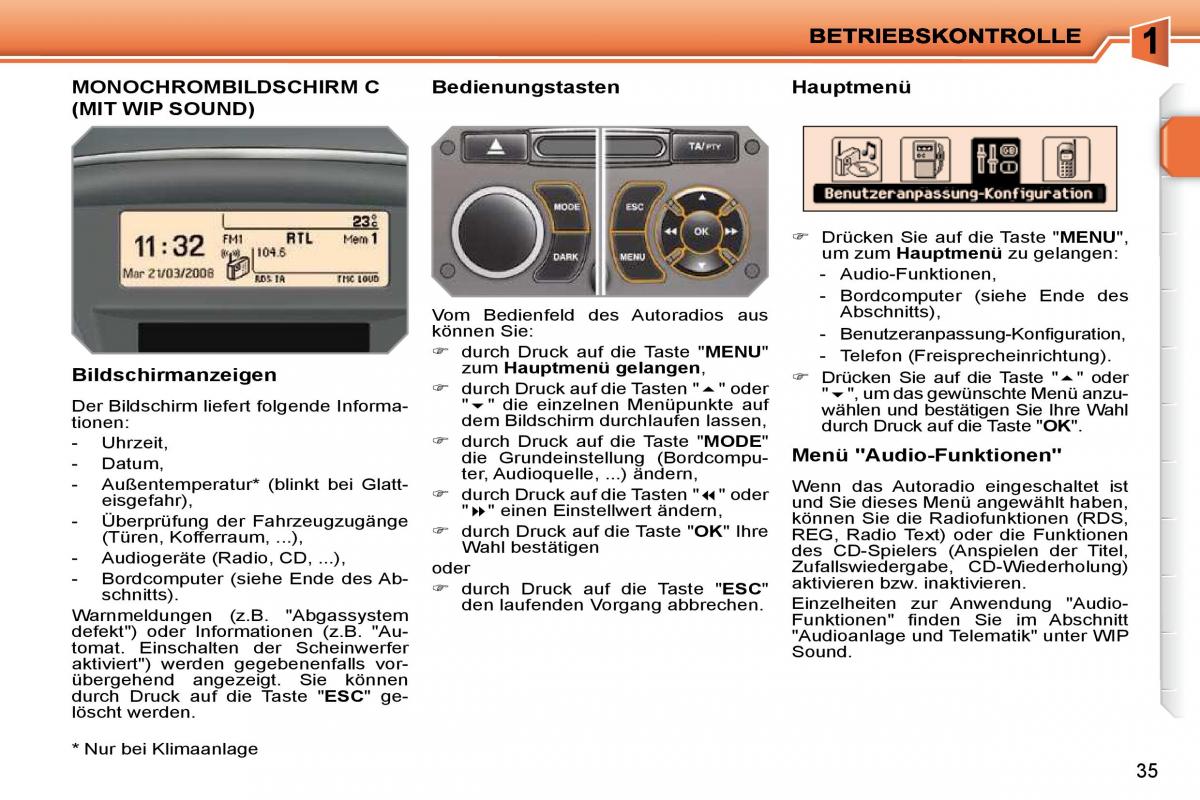 Peugeot 207 Handbuch / page 18