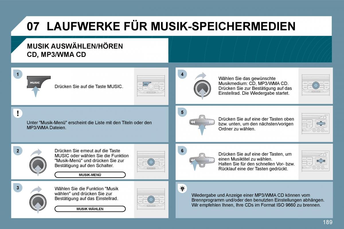 Peugeot 207 Handbuch / page 185