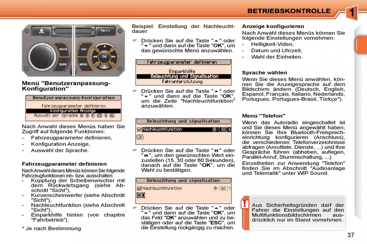 Peugeot 207 Handbuch / page 20