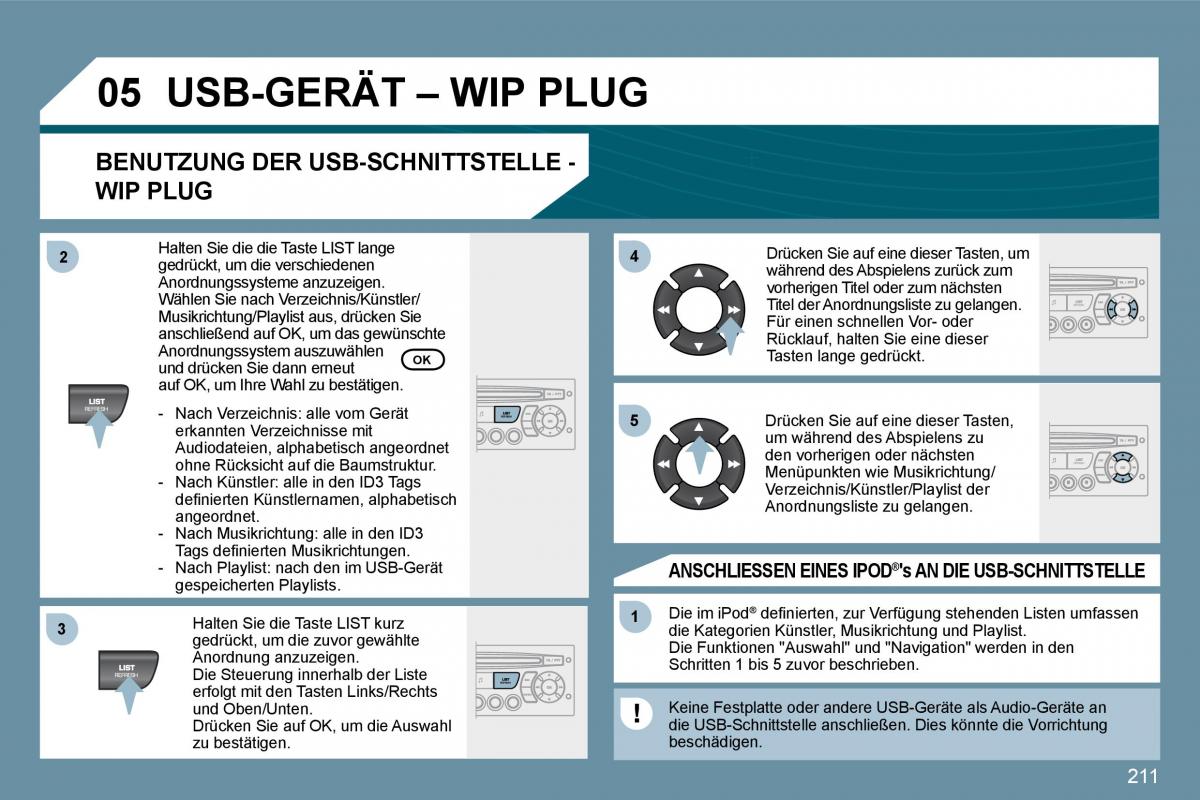 Peugeot 207 Handbuch / page 206