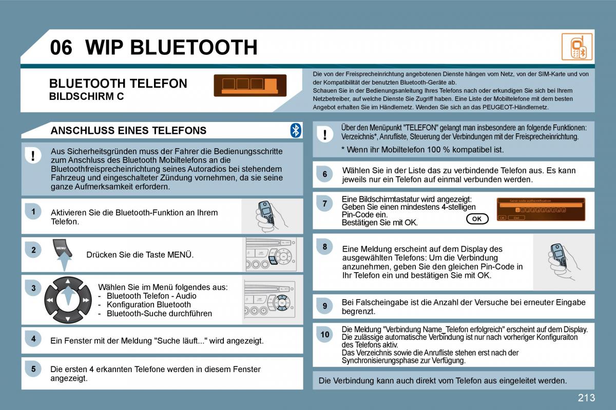 Peugeot 207 Handbuch / page 208