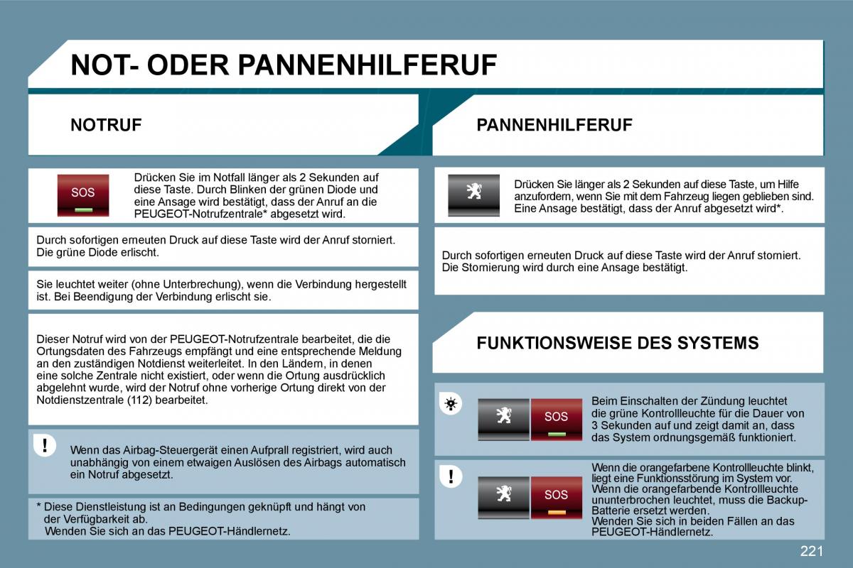 Peugeot 207 Handbuch / page 217