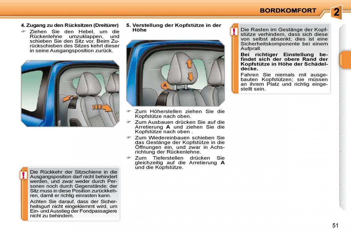 Peugeot 207 Handbuch / page 38