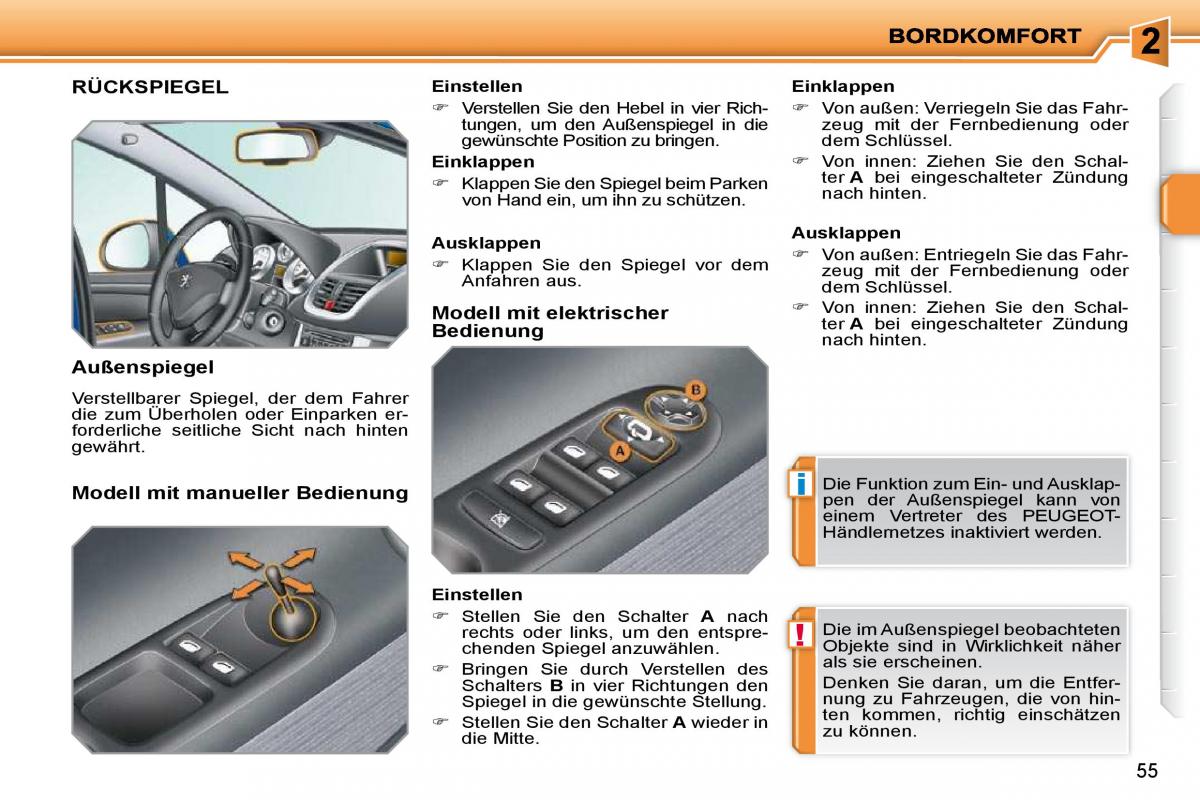 Peugeot 207 Handbuch / page 44