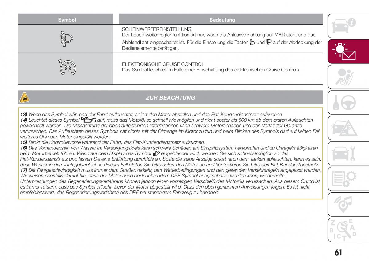 Fiat Tipo combi Handbuch / page 63