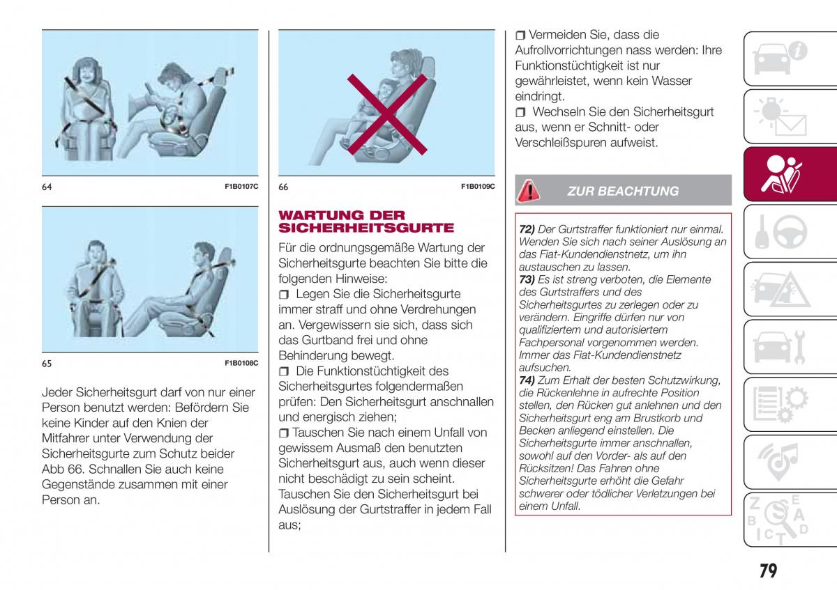 Fiat Tipo combi Handbuch / page 81