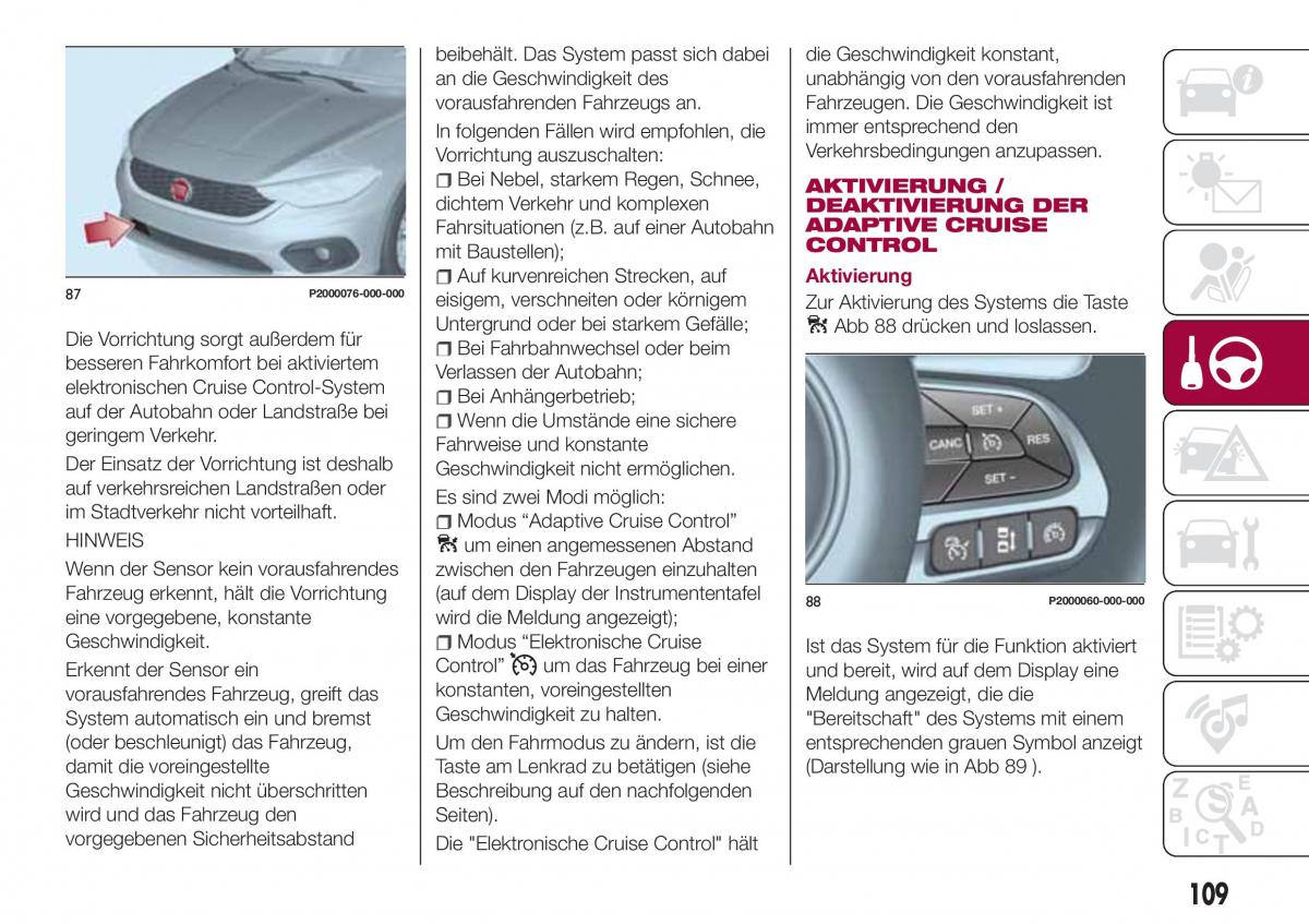 Fiat Tipo combi Handbuch / page 111