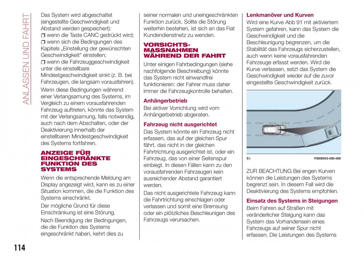 Fiat Tipo combi Handbuch / page 116