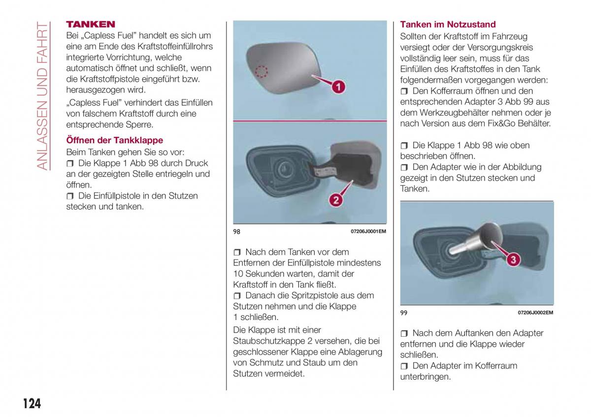 Fiat Tipo combi Handbuch / page 126