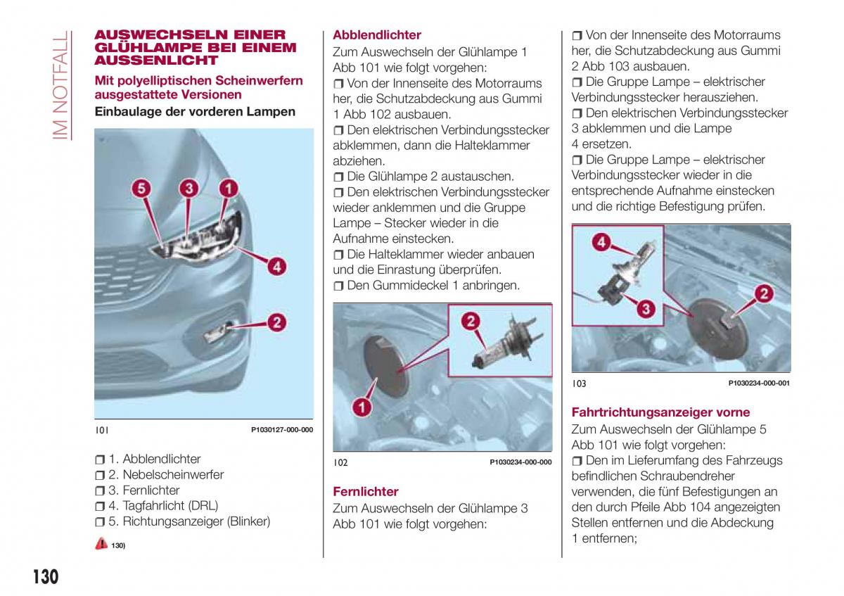 Fiat Tipo combi Handbuch / page 132