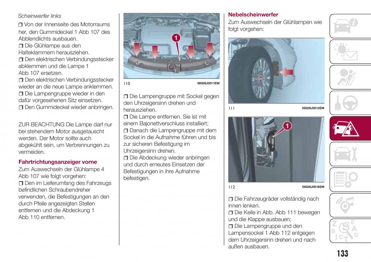 Fiat Tipo combi Handbuch / page 135