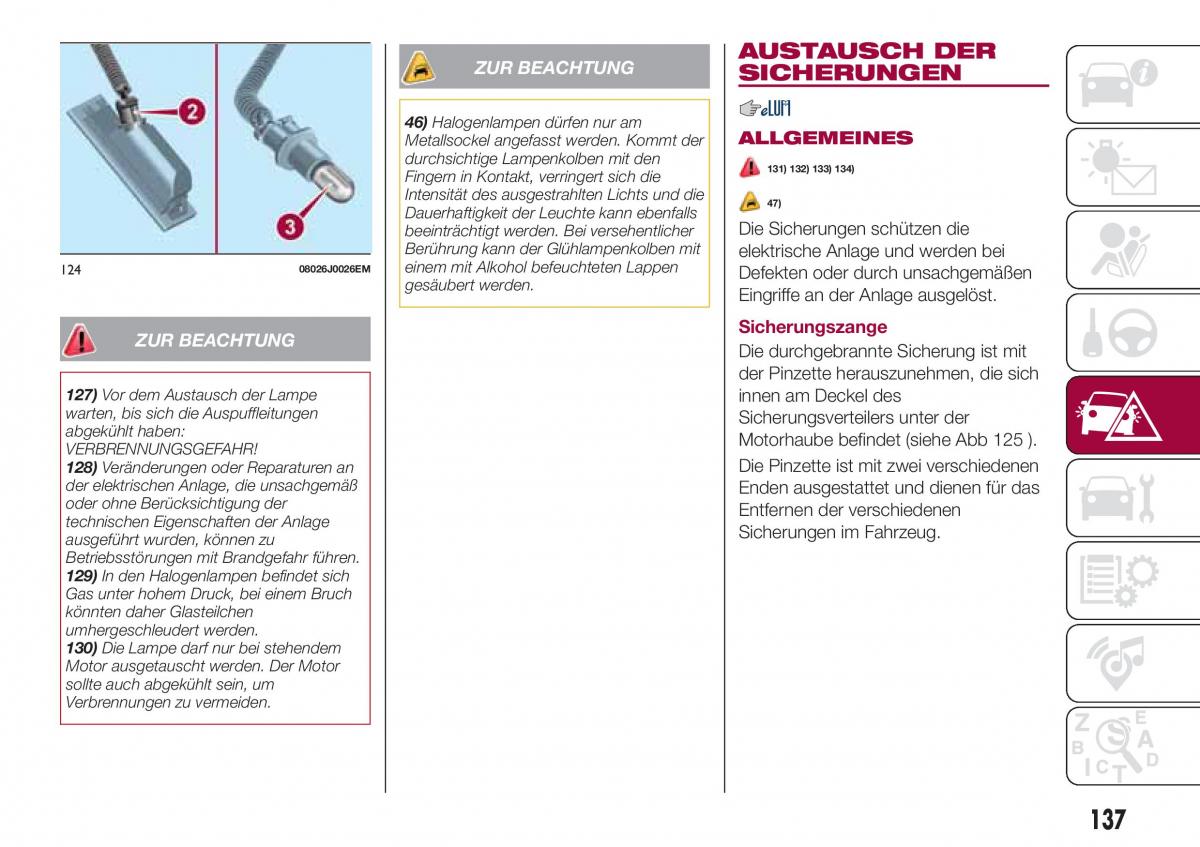 Fiat Tipo combi Handbuch / page 139