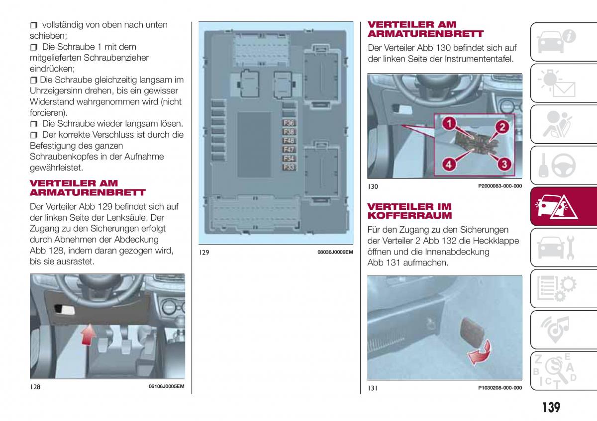 Fiat Tipo combi Handbuch / page 141