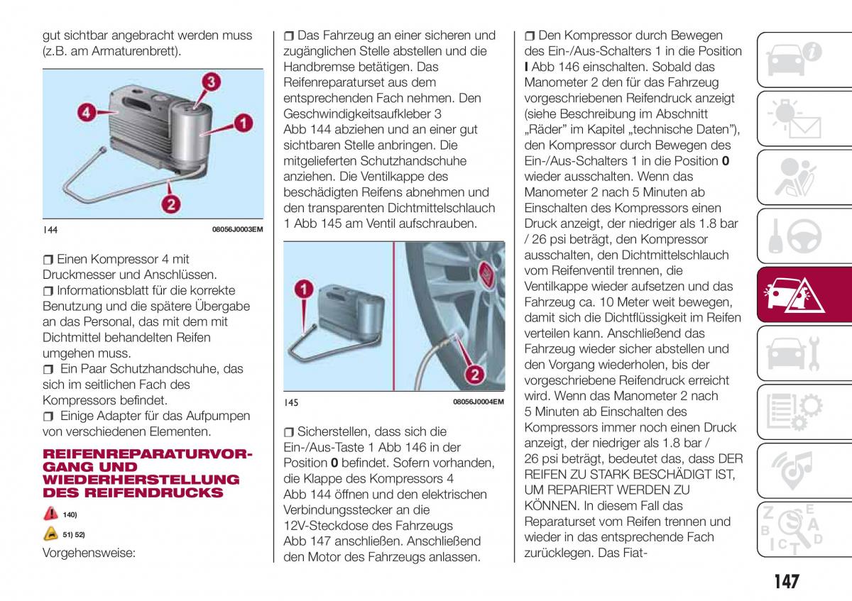 Fiat Tipo combi Handbuch / page 149