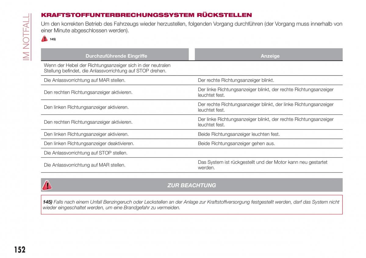 Fiat Tipo combi Handbuch / page 154