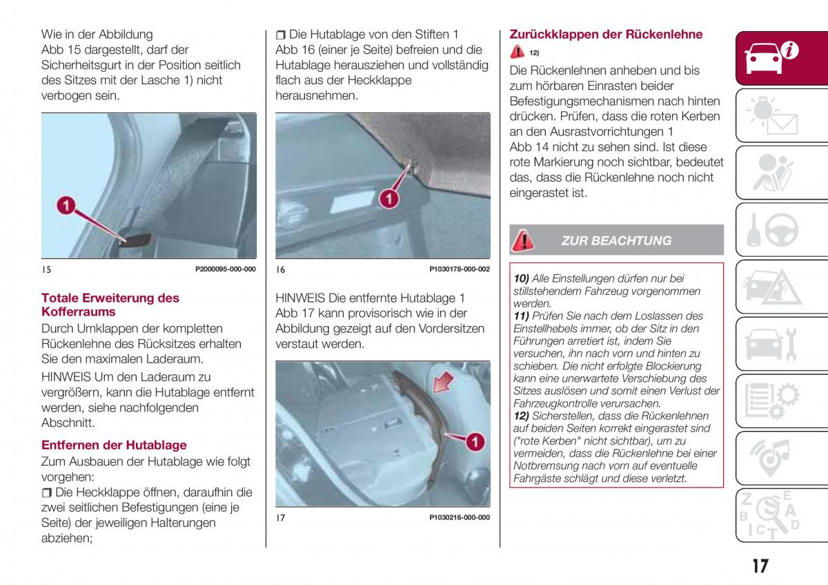 Fiat Tipo combi Handbuch / page 19