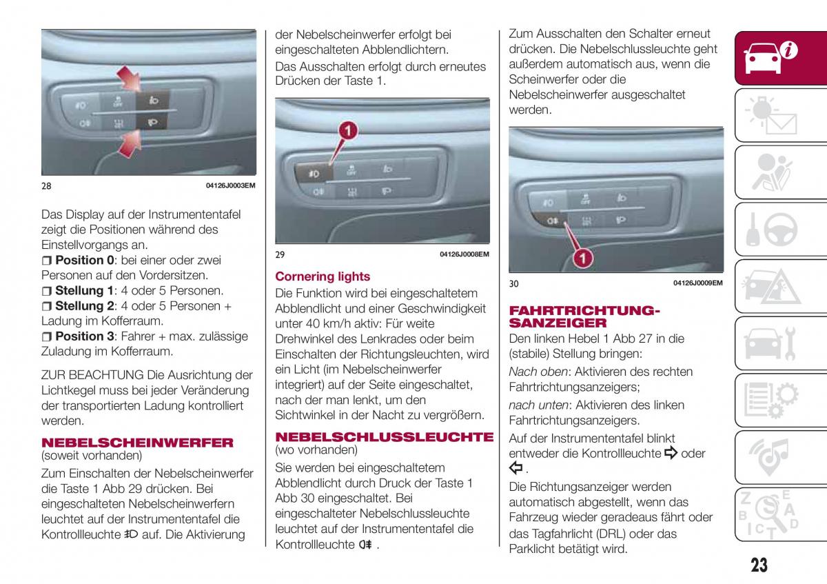 Fiat Tipo combi Handbuch / page 25