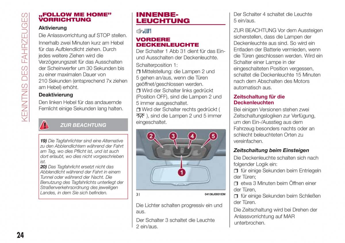 Fiat Tipo combi Handbuch / page 26