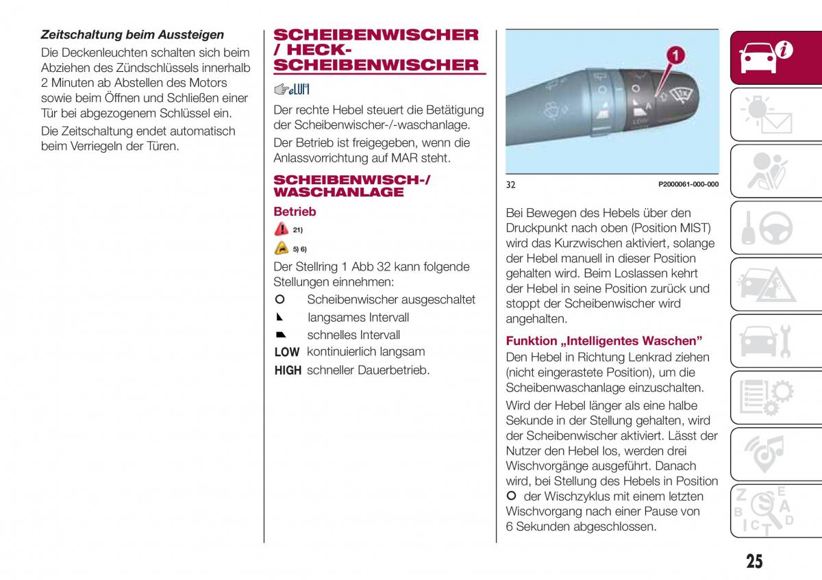 Fiat Tipo combi Handbuch / page 27