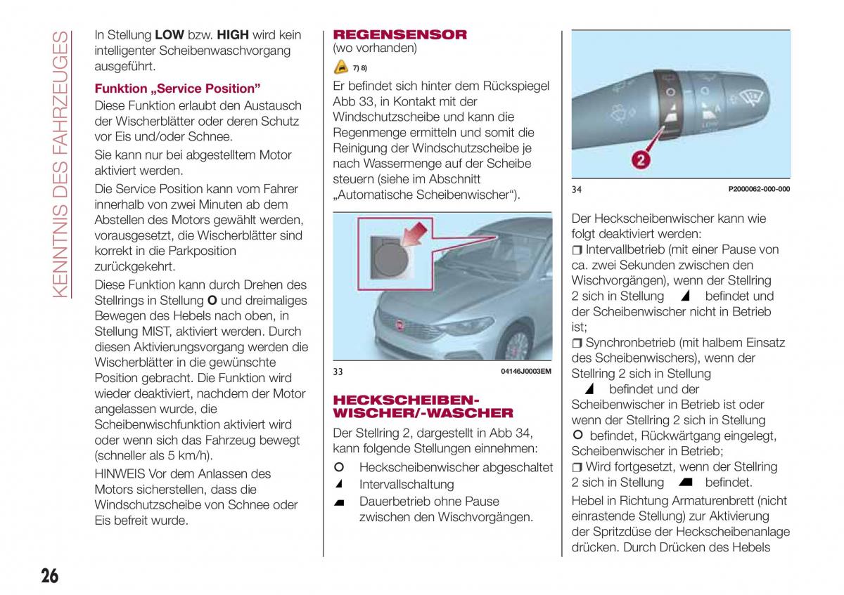 Fiat Tipo combi Handbuch / page 28