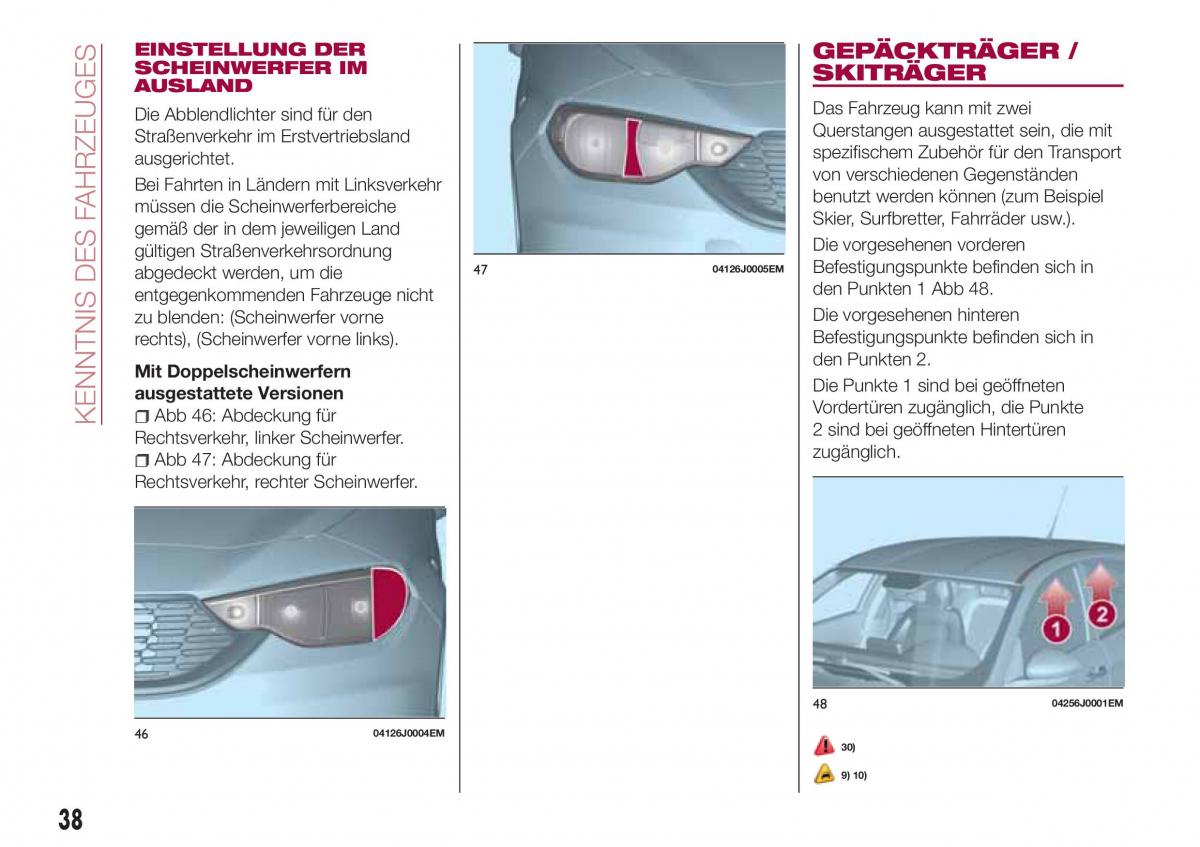 Fiat Tipo combi Handbuch / page 40