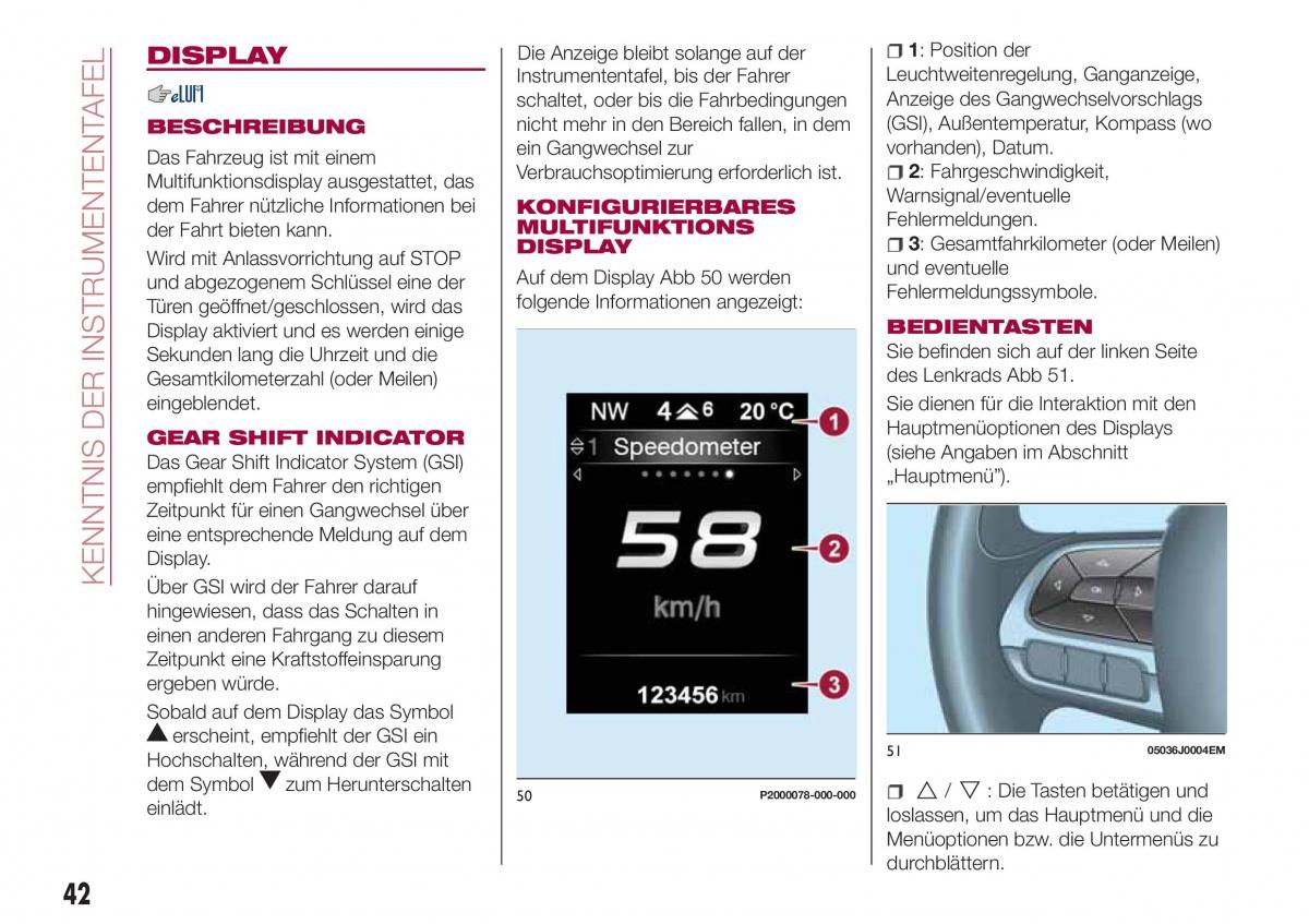 Fiat Tipo combi Handbuch / page 44