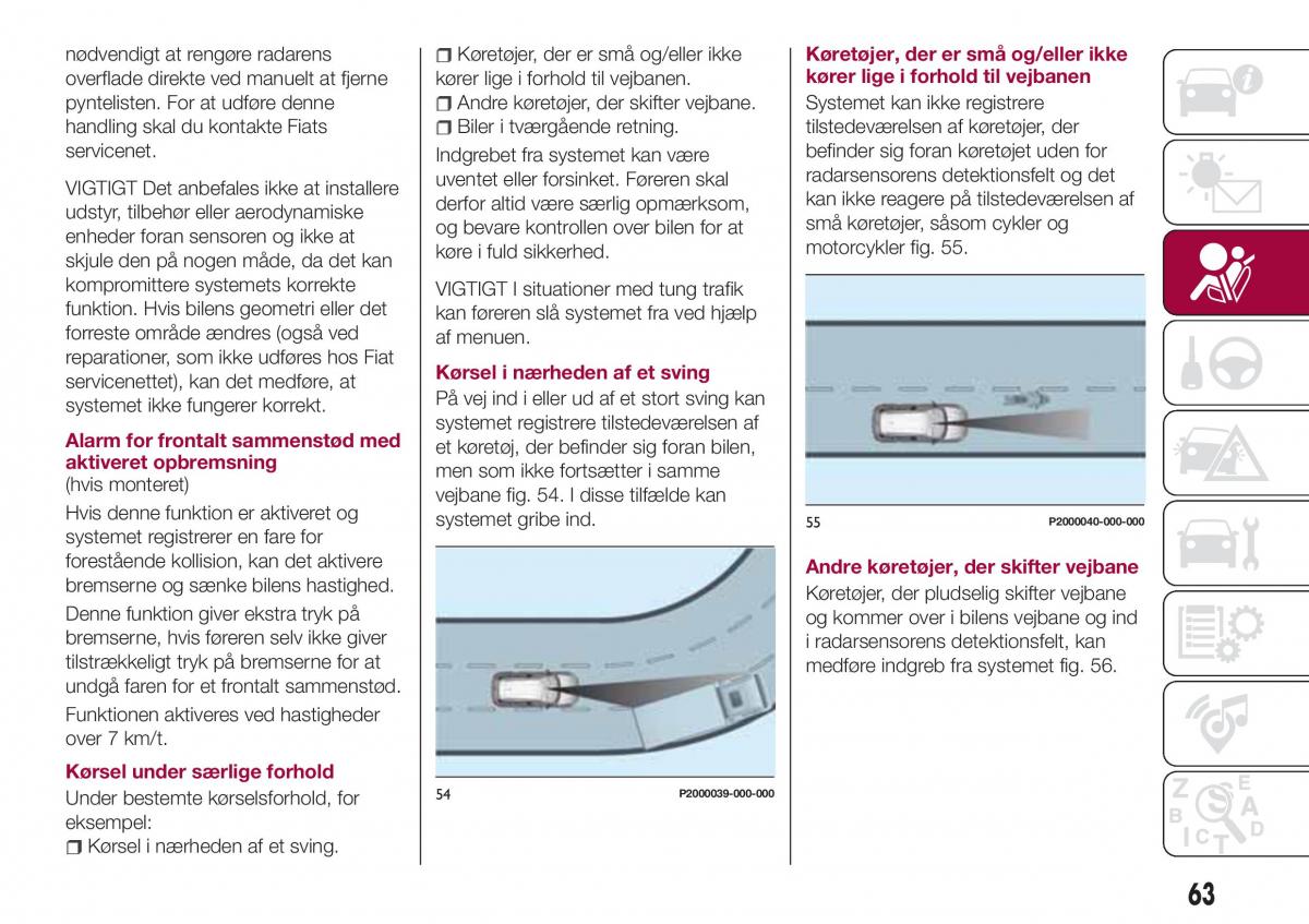 Fiat Tipo combi Bilens instruktionsbog / page 65