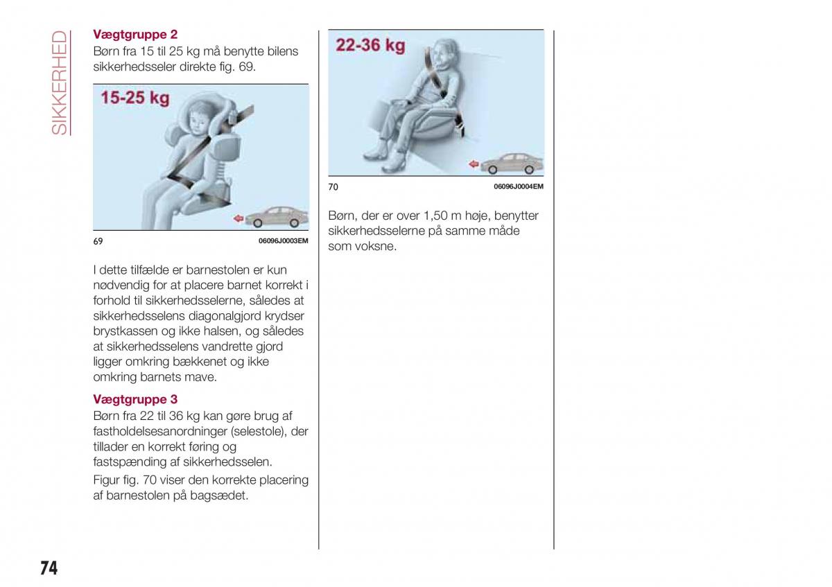 Fiat Tipo combi Bilens instruktionsbog / page 76