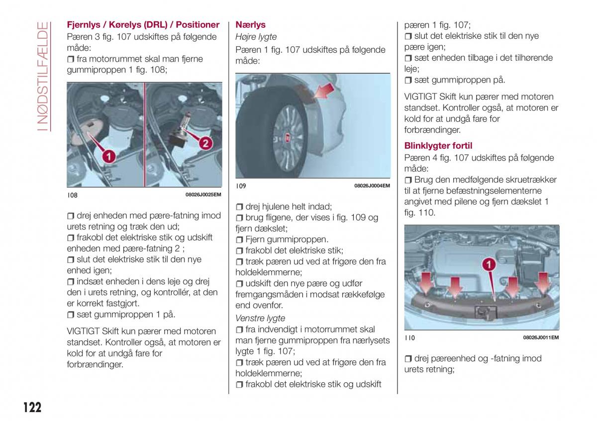 Fiat Tipo combi Bilens instruktionsbog / page 124