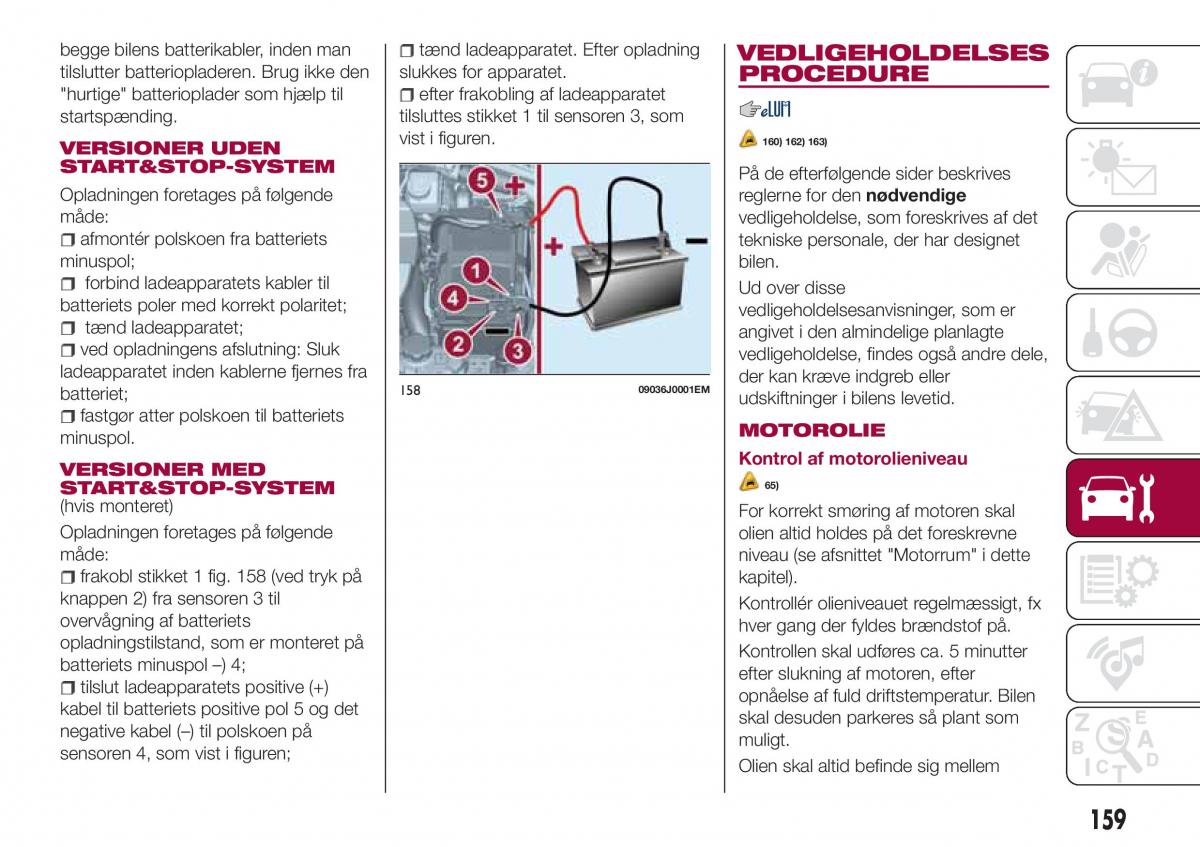 Fiat Tipo combi Bilens instruktionsbog / page 161