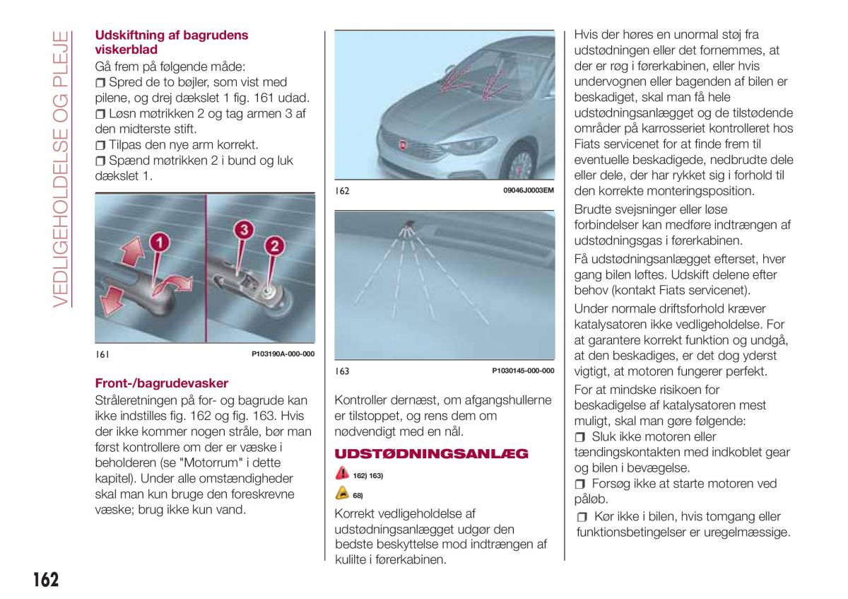 Fiat Tipo combi Bilens instruktionsbog / page 164