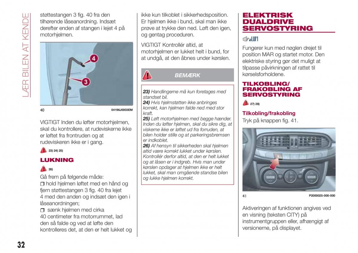 Fiat Tipo combi Bilens instruktionsbog / page 34