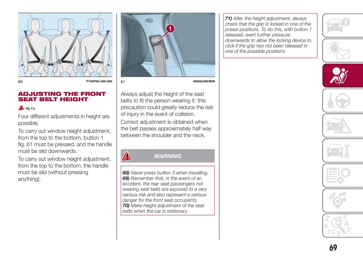 Fiat Tipo combi owners manual / page 71