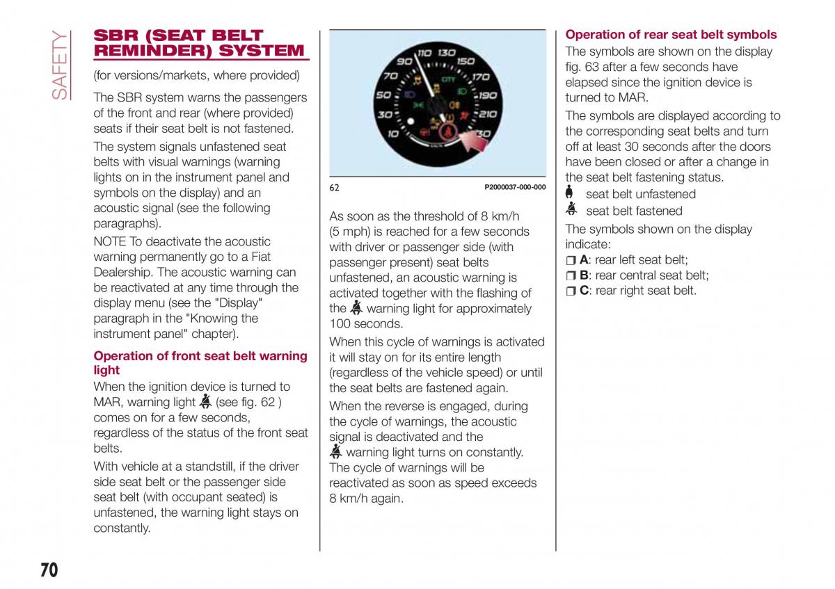 Fiat Tipo combi owners manual / page 72