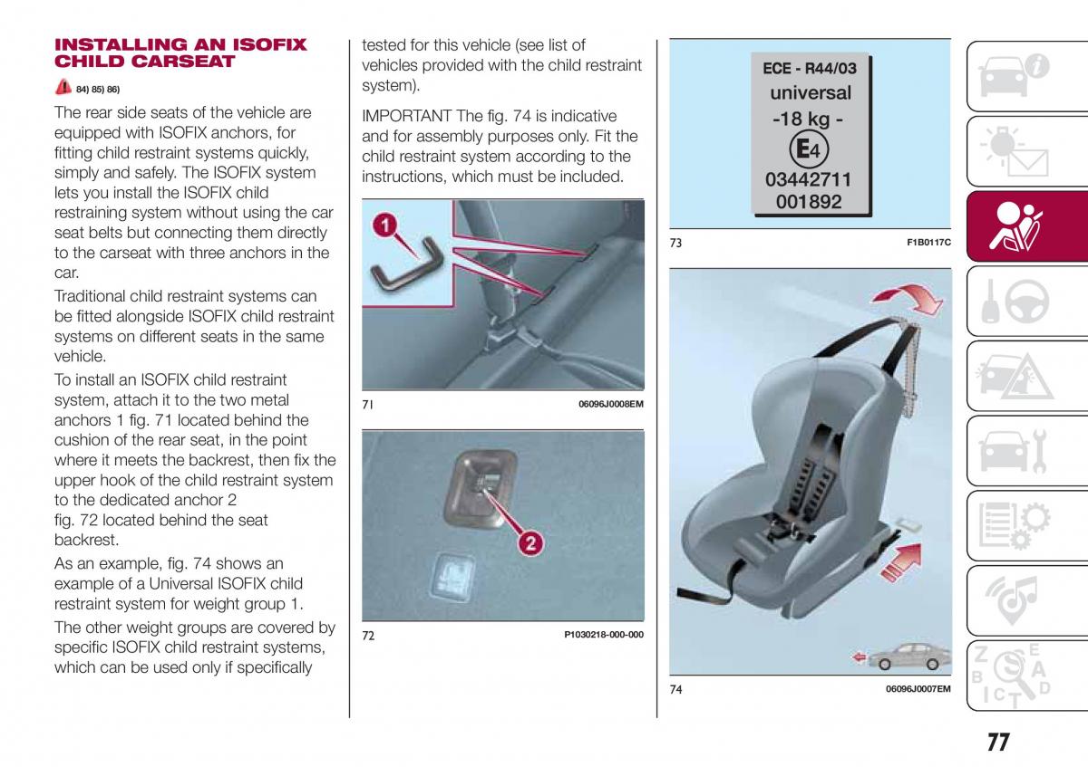 Fiat Tipo combi owners manual / page 79