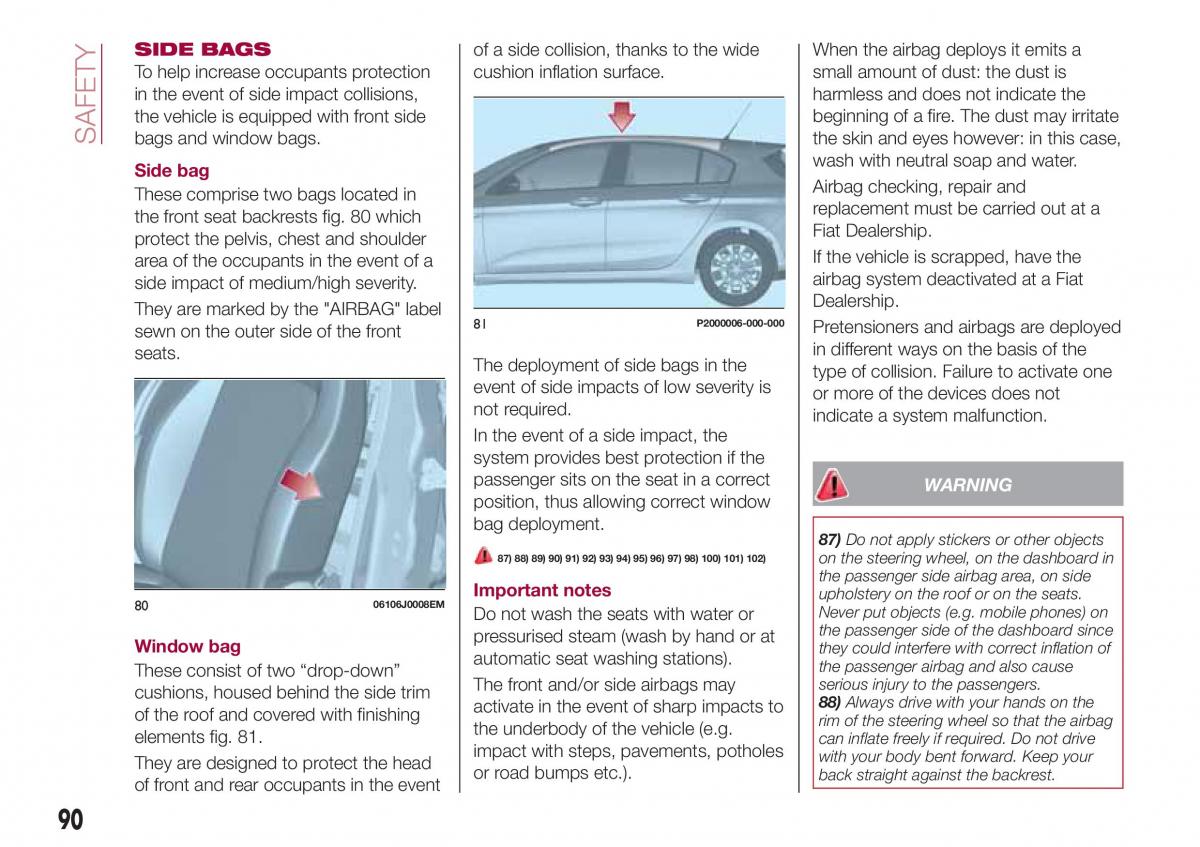 Fiat Tipo combi owners manual / page 92