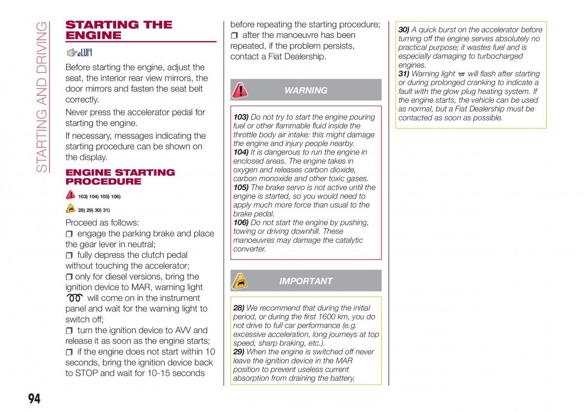 Fiat Tipo combi owners manual / page 96